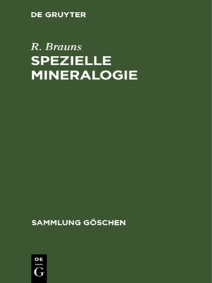 cover image of Spezielle Mineralogie